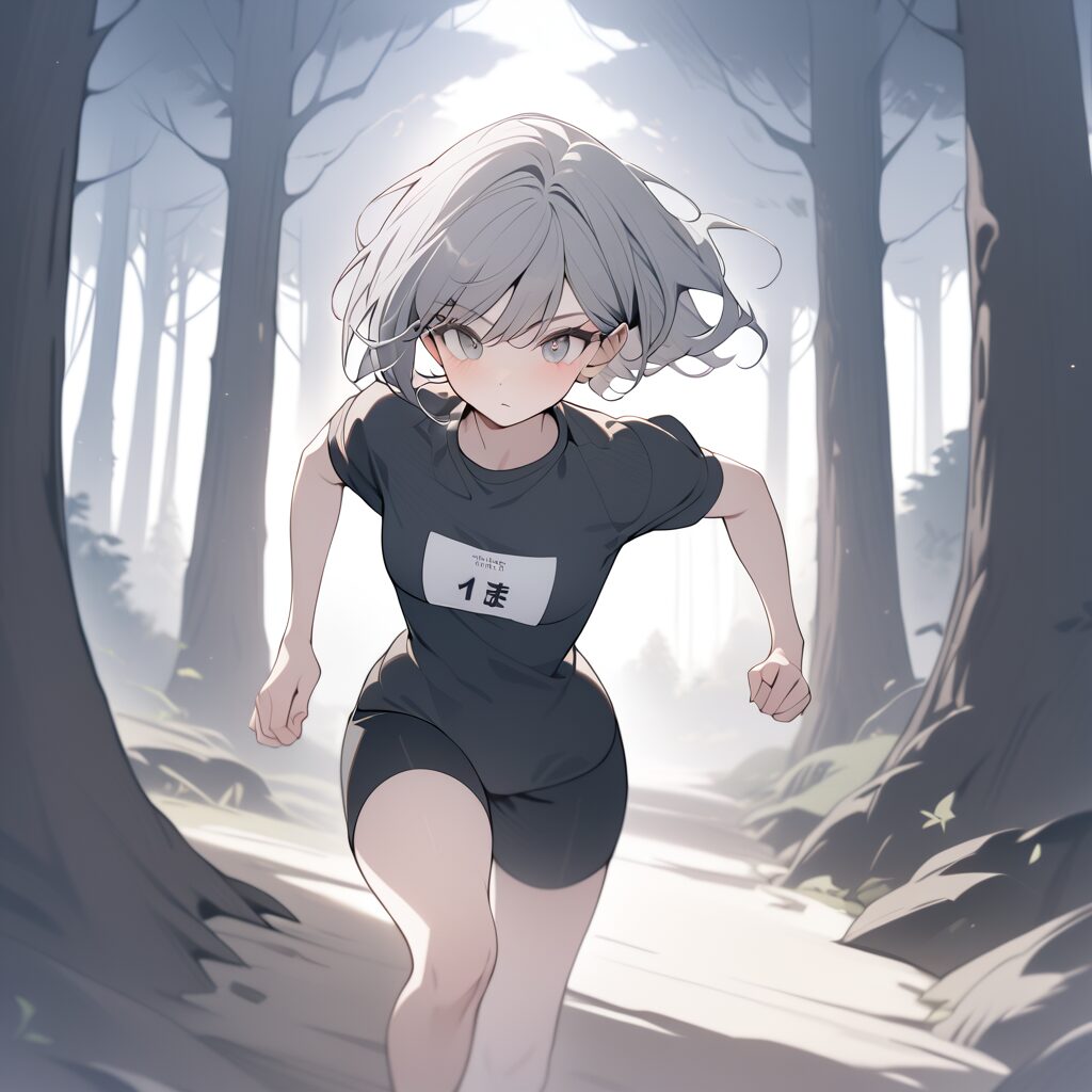 ランニングしている女の子